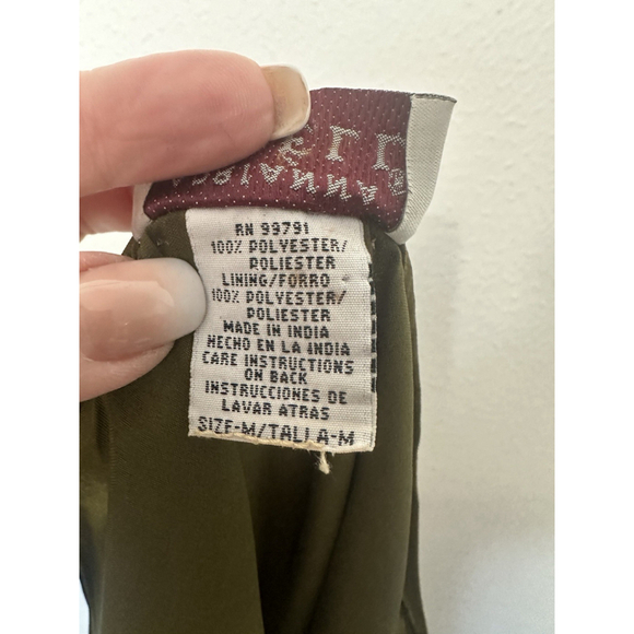 Vintage Adrianna Papell Art To Wear Floral Maxi Dress Medium Green Sheer India - Picture 6 of 10